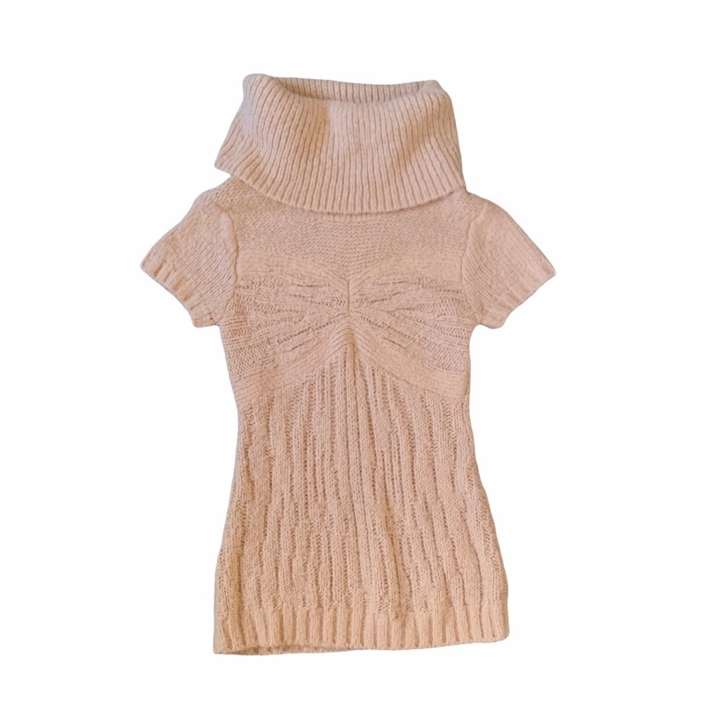 BCBG Maxazria Peach Cowl Neck Short Sleeve Sweater​​